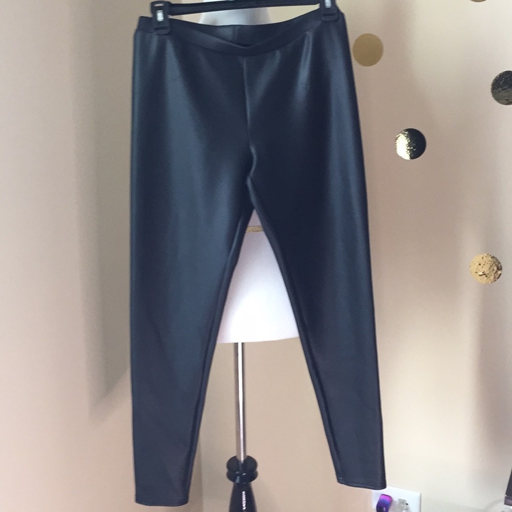 LC Lauren Conrad Black soft pleather pants